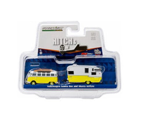Greenlight 1 64 Hitch and Tow V-Dub VW Samba and Shasta AIRFLYTE Trailer Yellow 51035-D Greenlight 1 64 Hitch and Tow V-Dub VW Samba and Shasta AIRFLYTE Trailer Yellow 51035-D