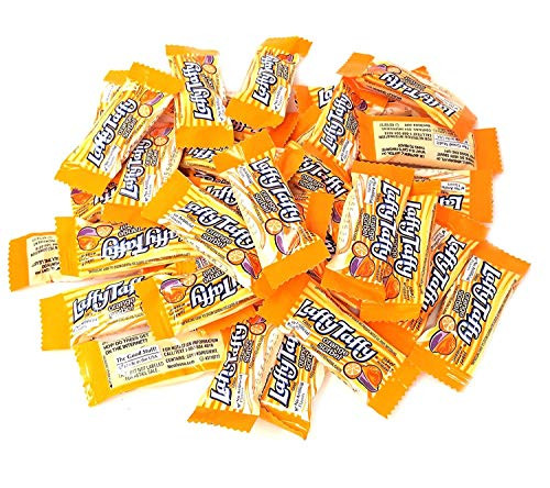 Laffy Taffy Fun Size Orange Sorbet Flavored Candy Bars  Individually Wrapped  Bulk Pack  2 Lbs