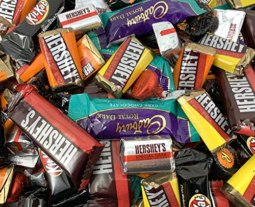 Valentines Hershey s Dark Chocolate Candy Bar Assortment Variety Pack  Your Favorite Bag of Candy  Bulk 4 Lbs
