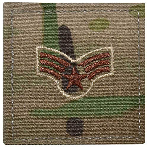 Air Force Senior Airman Rank OCP Scorpion with Hook and Loop