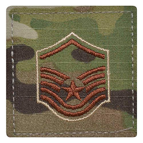 Air Force Master Sergeant Rank OCP Scorpion with Hook and Loop