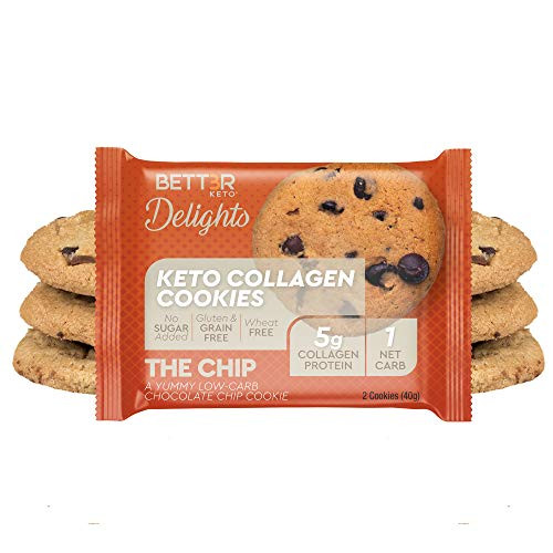 Healthy Keto Snacks Chocolate Chips Cookies by Bett3r Keto - Low Carb High Fat - Ketogenic Primal Paleo Atkins - Almond Flour Sugar Free Dairy and Gluten Free All natural Ingredients- 12 Cookies Healthy Keto Snacks Chocolate Chips Cookies by Bett3r Keto - Low Carb High Fat - Ketogenic Primal Paleo Atkins - Almond Flour Sugar Free Dairy and Gluten Free All natural Ingredients- 12 Cookies