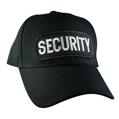 AffinityAddOns Security Hat - Embroidered Patch Baseball Cap Black