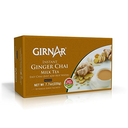 Girnar Instant Chai -Tea- Premix With Ginger 10 Sachet Pack