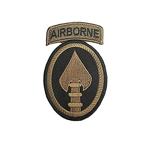 Special Operations Command New OCP Patch with Airborne Tab Sewn Together w Hook Fastener