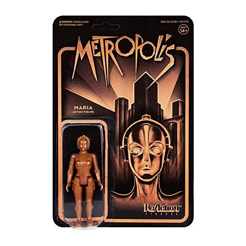 SUPER7 Metropolis Gold Maria Reaction Figure 3.75 inch SUPER7 Metropolis Gold Maria Reaction Figure 3.75 inch