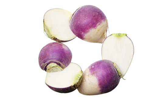 Sow No GMO Turnip Purple Top White Globe Non GMO Heirloom Root Greens Vegetable 50 Seeds