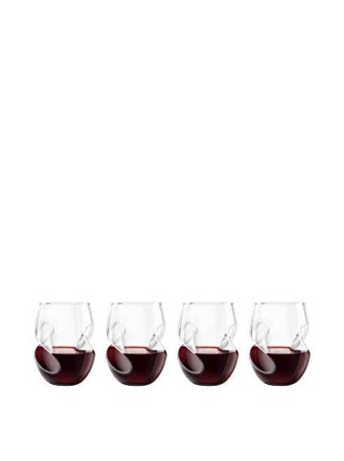 Final Touch Conundrum 16 Ounce Red Wine Glass, Set of 4