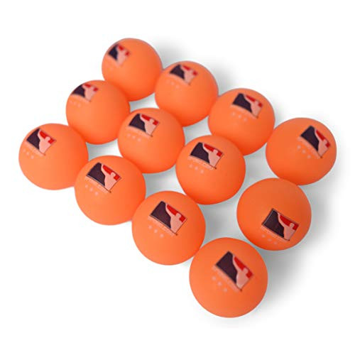 Orange Beer Pong Balls by BPONG   World Series of Beer Pong -WSOBP- - Tournament-Grade - 12 x 3-Star  Seamless  Orange Balls