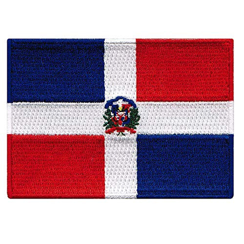 Dominican Republic Flag Embroidered Patch Caribbean Iron-On National Emblem Dominican Republic Flag Embroidered Patch Caribbean Iron-On National Emblem