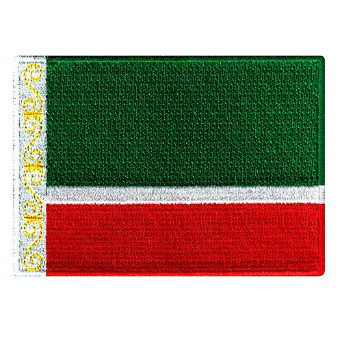 Chechnya Flag Embroidered Patch Chechen Republic Russia Iron-On Emblem