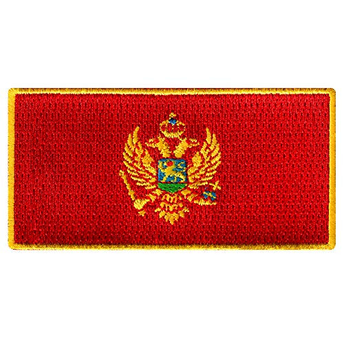 Montenegro Flag Embroidered Patch Yugoslavia Republic Iron-On National Emblem Montenegro Flag Embroidered Patch Yugoslavia Republic Iron-On National Emblem
