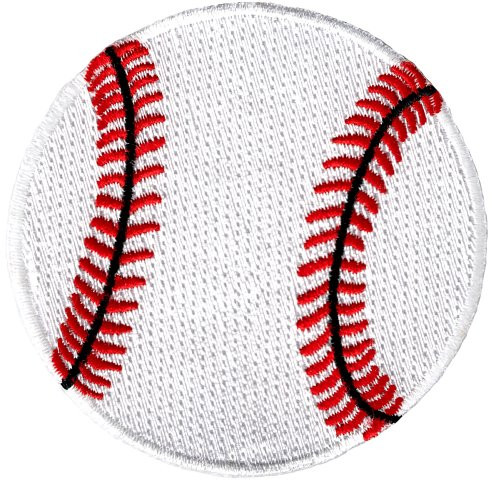 Baseball Embroidered Patch Base Ball Fastball Iron-On Applique Sports Emblem Baseball Embroidered Patch Base Ball Fastball Iron-On Applique Sports Emblem