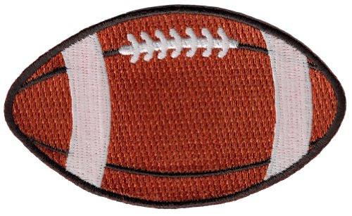 Football Embroidered Patch Gridiron Pigskin Ball Iron-On Applique Sports Emblem Football Embroidered Patch Gridiron Pigskin Ball Iron-On Applique Sports Emblem