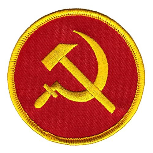 Communist Hammer and Sickle Iron-On Patch Embroidered Party Russia CCCP USSR