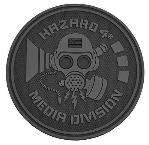 HAZARD 4 Media Division-TM- Rubber Patch - Black