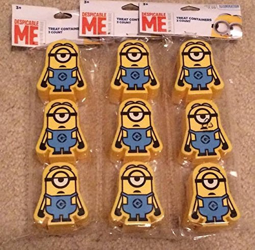 Despicable Me Minions Treat / Party Favor Containers Set of 9