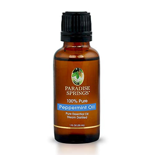 Paradise Springs 100 percent  Pure Essential Oil - Wildcrafted Peppermint Oil - 1 oz -30 mL- Paradise Springs 100 percent  Pure Essential Oil - Wildcrafted Peppermint Oil - 1 oz -30 mL-