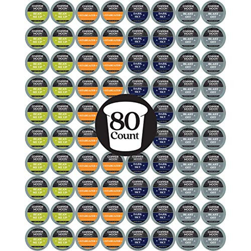 Copper Moon Single Serve Coffee Pods  Compatible with Keurig K Cup Brewers  Discovery Variety Pack  80 Count