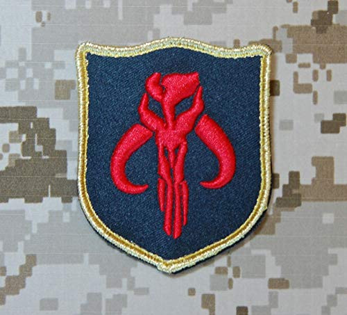 BritKitUSA Mandalorian Bantha Skull Crusader Shield Patch Star Wars Patch NSWDG DEVGRU Seal
