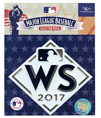 2017 World Series Astros vs. Dodgers Embosstech Collectors Sleeve Patch White