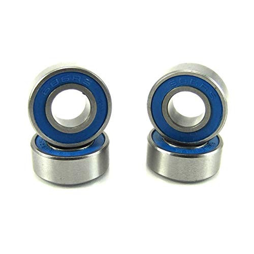 TRB RC 6x13x5mm Ball Bearings ABEC 3 Rubber Seals -4- 686-2RS-BU