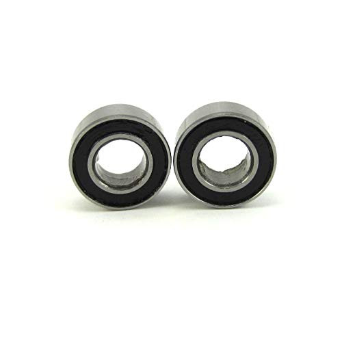 TRB RC 2pcs. 5x10x4mm Clutch Ball Bearings Chrome Steel  Rubber Seals