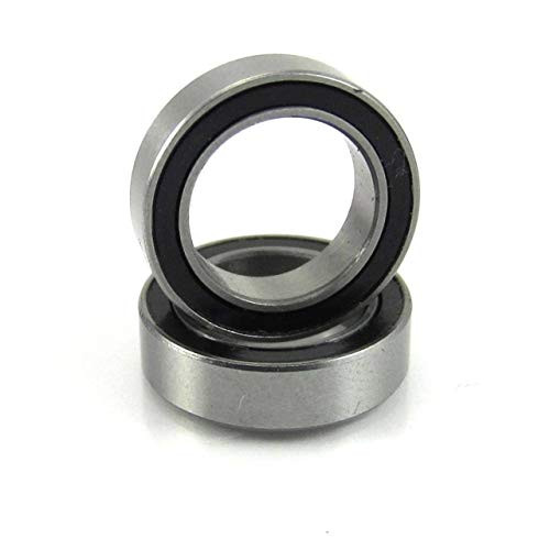 TRB RC 2pcs. 10x15x4mm Ball Bearings 440C Stainless Steel Rubber Seals