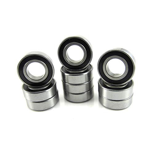 TRB RC 10pcs. 8x16x5mm Ball Bearings 440C Stainless Steel Rubber Seals