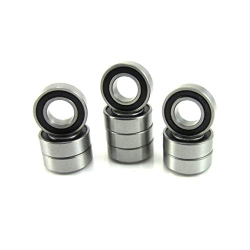 TRB RC 10pcs. 6x12x4mm Ball Bearings 440C Stainless Steel Rubber Seals