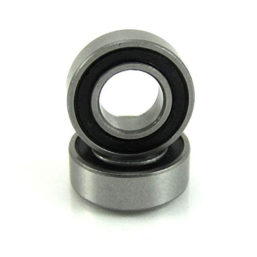 TRB RC 2pcs. 6x12x4mm Ball Bearings 440C Stainless Steel Rubber Seals