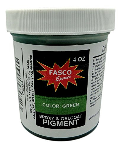 Green Pigment for Epoxy Resin  Gelcoat  Paint  Latex - 4 oz