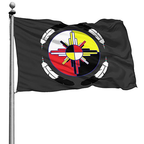 other1 Medicine Wheel Native Americans America Flag 4x6 Ft Printed Polyester Military Flag Army Flag Banner Breeze Flag
