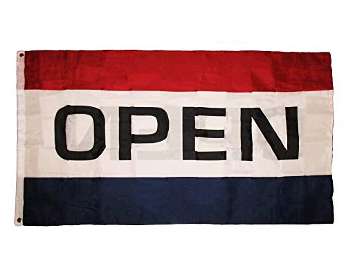 3x5 Double Sided 2ply Open Sign Poly Nylon Flag 3 x5 Banner Brass Grommets 3x5 Double Sided 2ply Open Sign Poly Nylon Flag 3 x5 Banner Brass Grommets