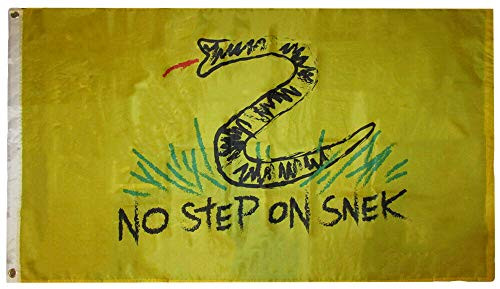 AES American Wholesale 3x5 No Step On Snek Gadsden 3 x5 Premium Quality Nylon Polyester Flag AES American Wholesale 3x5 No Step On Snek Gadsden 3 x5 Premium Quality Nylon Polyester Flag