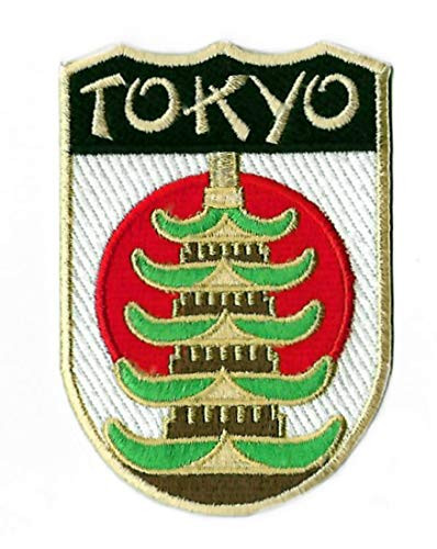 Tokyo Japan Patch -3.5 Inch- Fully Embroidered Iron Sew on Badge Trek Applique Travel Souvenir