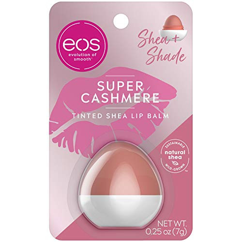 eos Shea Plus Shade Tinted Lip Balm - Super Cashmere - 24 Hour Hydration - Lip Care to Moisturize Dry Lips - Gluten Free - 0.25 oz eos Shea Plus Shade Tinted Lip Balm - Super Cashmere - 24 Hour Hydration - Lip Care to Moisturize Dry Lips - Gluten Free - 0.25 oz