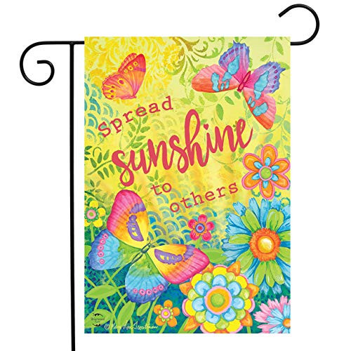 Briarwood Lane Spread Sunshine to Others Spring Garden Flag Floral Inspirational 12.5 inch x 18 inch