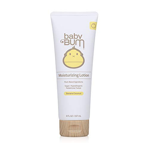 Baby Bum Everyday Lotion - Moisturizing Baby Body Lotion for Sensitive Skin with Shea and Cocoa Butter- Banana Coconut - Gluten Free and Vegan - 8 FL OZ Baby Bum Everyday Lotion - Moisturizing Baby Body Lotion for Sensitive Skin with Shea and Cocoa Butter- Banana Coconut - Gluten Free and Vegan - 8 FL OZ
