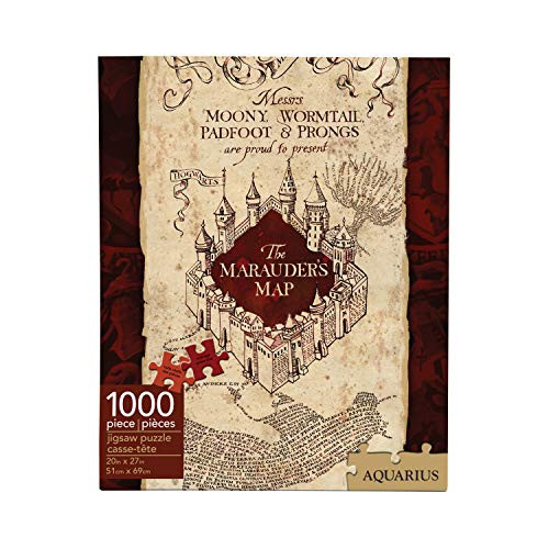 AQUARIUS Harry Potter Puzzle Marauder s Map -1000 Piece Jigsaw Puzzle- - Officially Licensed Harry Potter Merchandise  and  Collectibles - Glare Free - Precision Fit - Virtually No Puzzle Dust - 20x27in