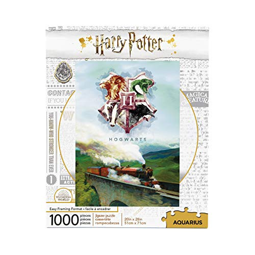 AQUARIUS Harry Potter Puzzle Hogwarts Express Train -1000 Piece Jigsaw Puzzle- - Officially Licensed Harry Potter Merchandise  and  Collectibles - Glare Free - Virtually No Puzzle Dust - 20x28in
