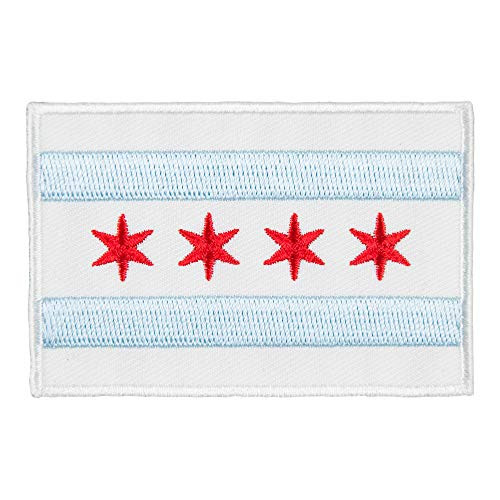 Chicago Full Color Flag Patch  City Flag Patches