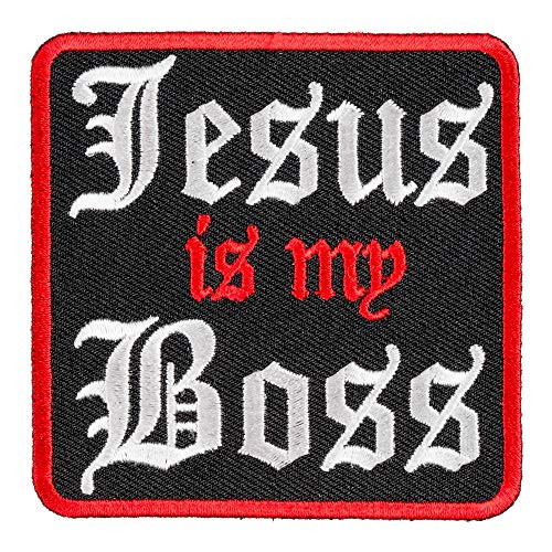 Jesus Is My Boss Patch  Christian Patches