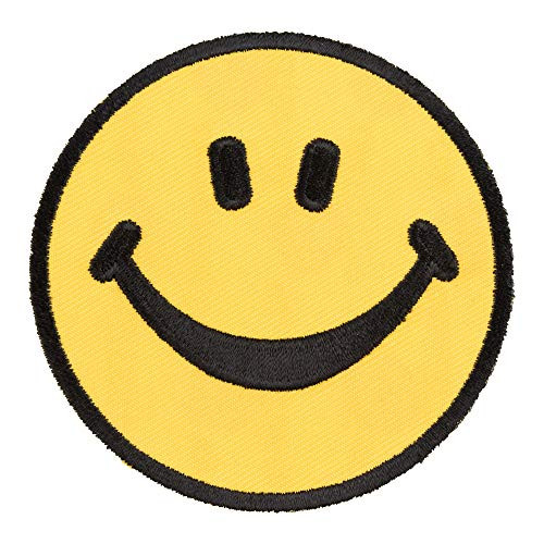 Yellow Smiley Face Patch  Children s Patches