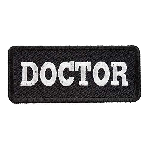 Doctor Black  and  White Patch  Medical Profession Patches