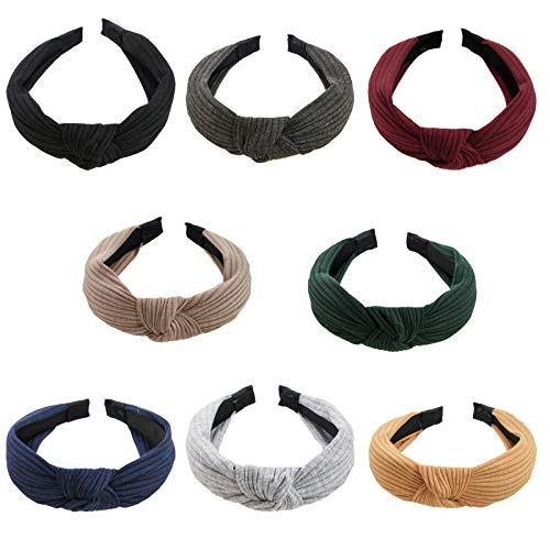 Wide Headbands Cross Knot Turban Headband Hair Band Elastic Fashion Hair Accessories for Women and Girls 8 Pieces Wide Headbands Cross Knot Turban Headband Hair Band Elastic Fashion Hair Accessories for Women and Girls 8 Pieces