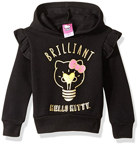 Hello Kitty Little Girls  Character Hoodie  Black Sequin  6X