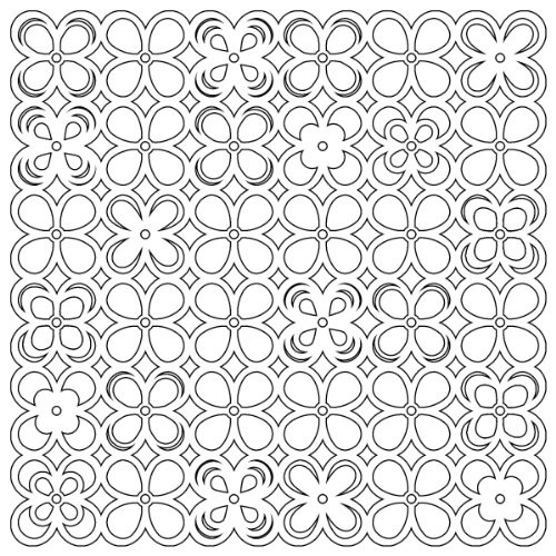 CRAFTERS WORKSHOP Templates 6 inchX6 inch-Spring Fling