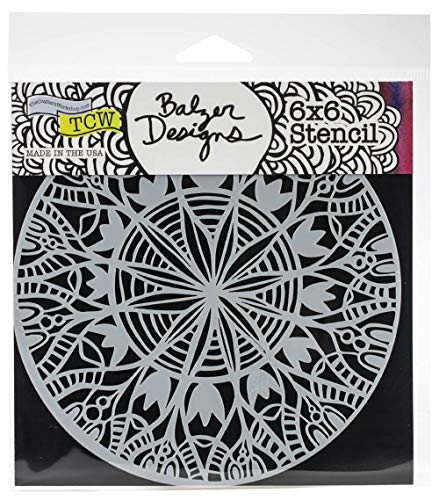 The Crafter s Workshop Template 6 inchX6 inch-Spring Medallion  Clear