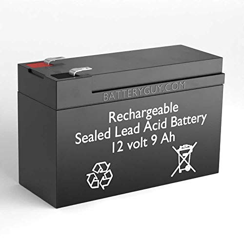 12v 9Ah Rechargeable Sealed Lead Acid Battery -F2 Terminals- ~ BG-1290F2